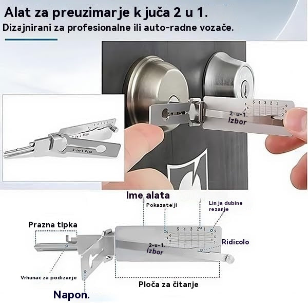 🔐Posebne akcije ovog tjedna🔑 - 49% POPUSTA🔥Dekoder ključeva od nehrđajućeg čelika