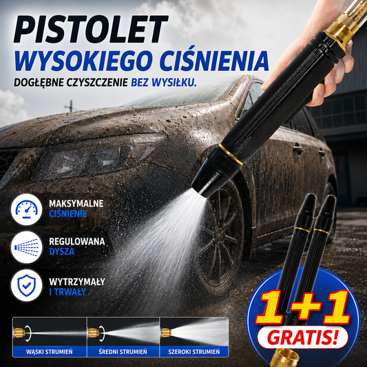 Ostatni dzień z 55% rabatem: 🔥 Pistolet natryskowy wysokociśnieniowy do użytku domowego