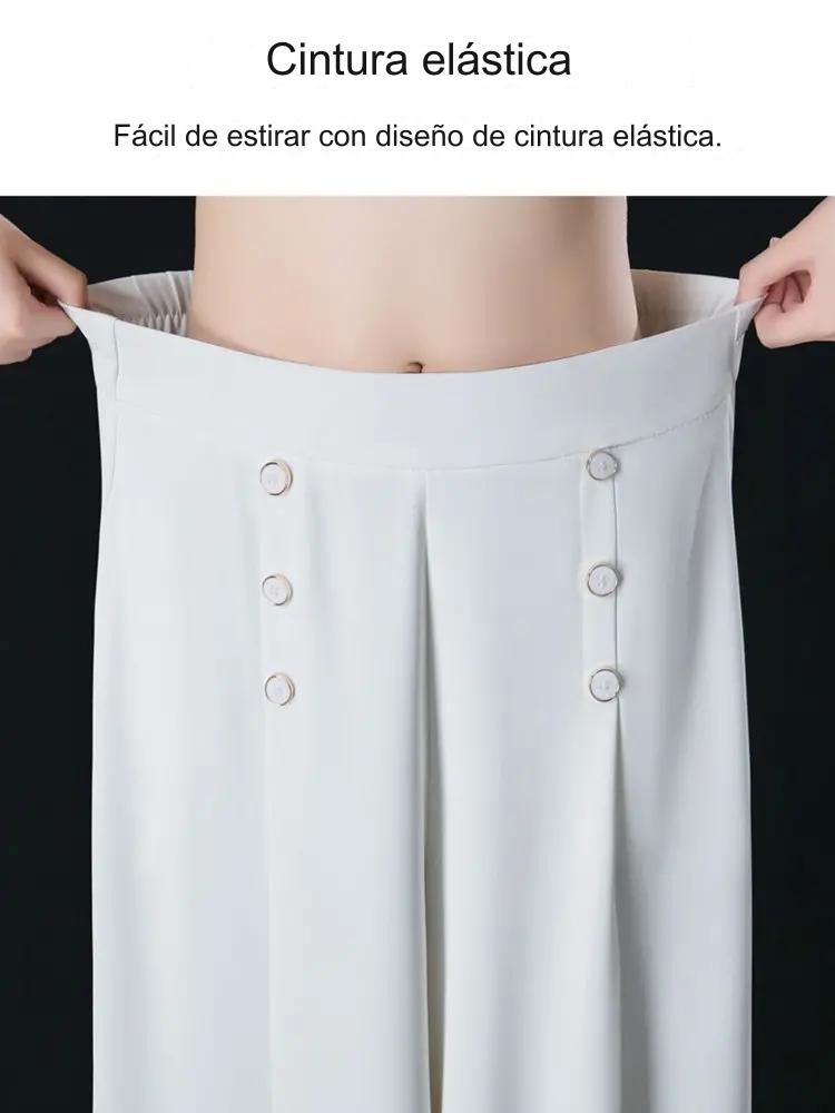 💥【50% reducere】💥💖【M-5XL】 Fusta drapată de damă la modă, cu picioare largi și talie înaltă