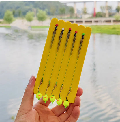 Płatność przy odbiorze🎣🐟Zestaw żyłek anty-dennych, haczyk wędkarski z pływającymi koralikami