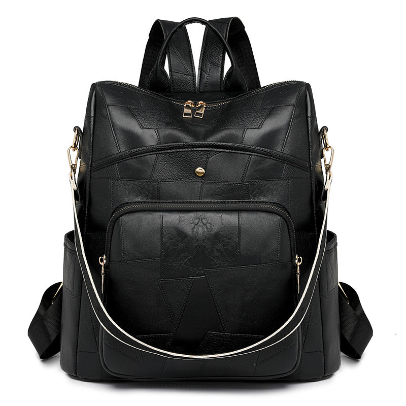 👛Platba pri doručení🌟Nový kožený batoh s veľkou kapacitou a kockovaným dizajnom