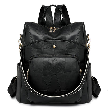 👛Platba pri doručení🌟Nový kožený batoh s veľkou kapacitou a kockovaným dizajnom