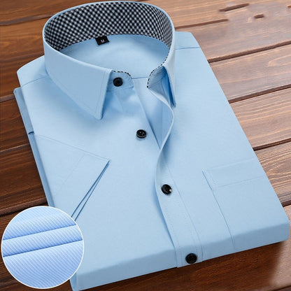 🎉 Reducere mare 【M-5XL】👔 Tricouri casual cu mânecă scurtă pentru bărbați, ușoare și respirabile, stil nou și confortabil