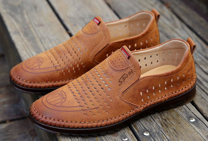 💥Oferta ograniczona czasowo 💥【39-44】 Męskie sandały z przewiewnej skóry, uniwersalne i wygodne