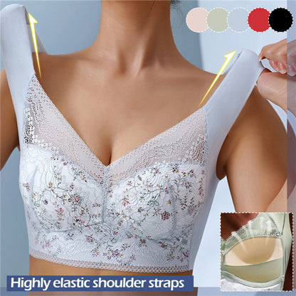 💥【Pachet 3】💕🎁Sutien de mărime mare din mătase de gheață fără cusături, respirabil și reglabil [40kg-100kg]