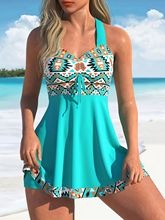 ✨👙【Ofertă limitată】🌴【S-6XL】Costum de baie elegant cu imprimeu, mărime mare