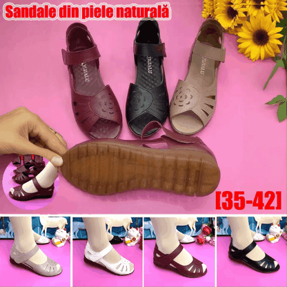 【🔥Kupite 1, dobijte 1 gratis】【35-41】Novi model za ljeto, udobne ženske sandale od prave kože s mekim potplatom
