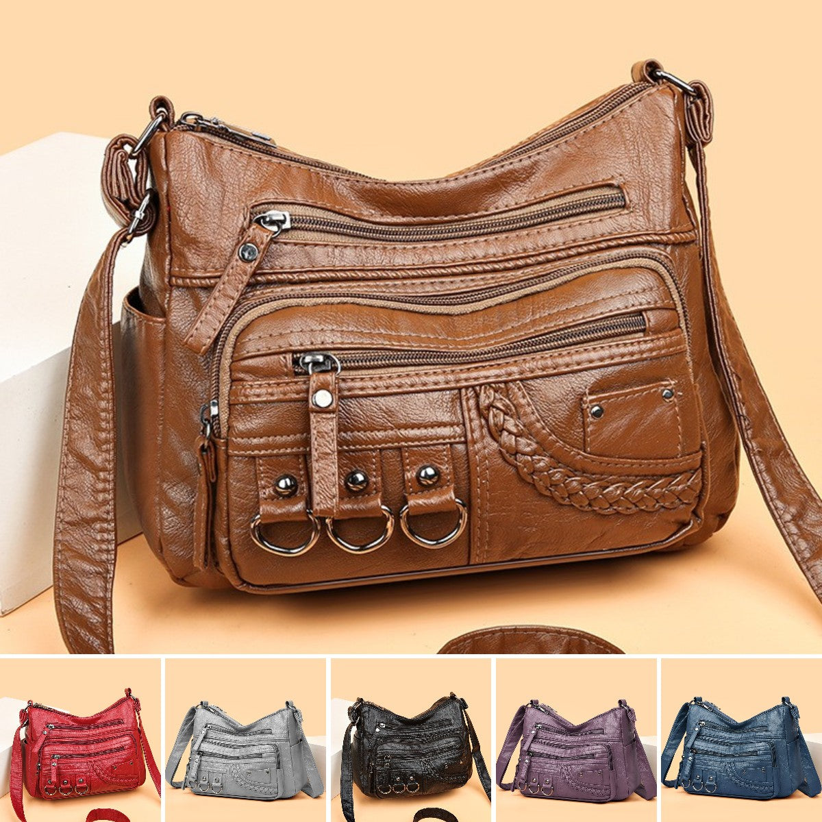 💥【50% zniżka na czas ograniczony】👜2025 nowa torba na ramię / crossbody z miękkiej skóry o dużej pojemności