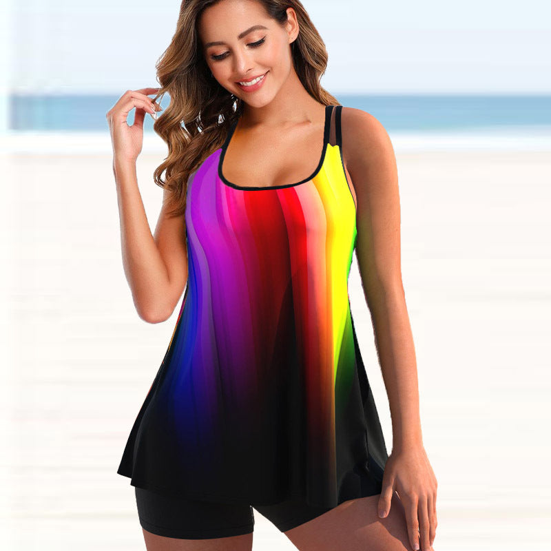 🏊‍👙🌴 Ilość ograniczona, letnia oferta specjalna [S-5XL] Modny nadruk, kostium kąpielowy w dużym rozmiarze