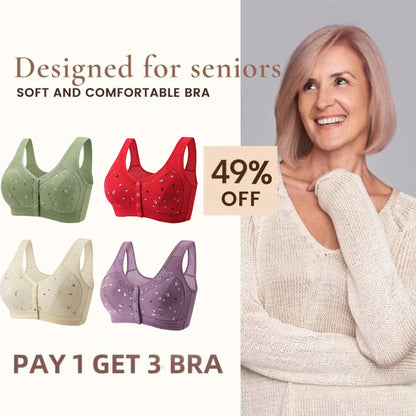 💕 Kupite 1, dobijete 1 besplatno 👙 Udobni čipkasti grudnjak za veće veličine (45–100 kg)