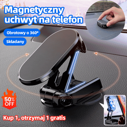 🔥🔥🚗Przyssawka magnetyczna, obracana o 360°, składany uchwyt na telefon komórkowy