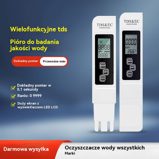 🔥【Płatność przy odbiorze】Cyfrowy analizator jakości wody z miernikiem TDS