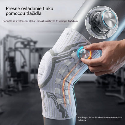 🦵🦵Silikónová kompresná športová kolenná ortéza s pružinovou oporou tlmiacou nárazy na beh a fitness vonku