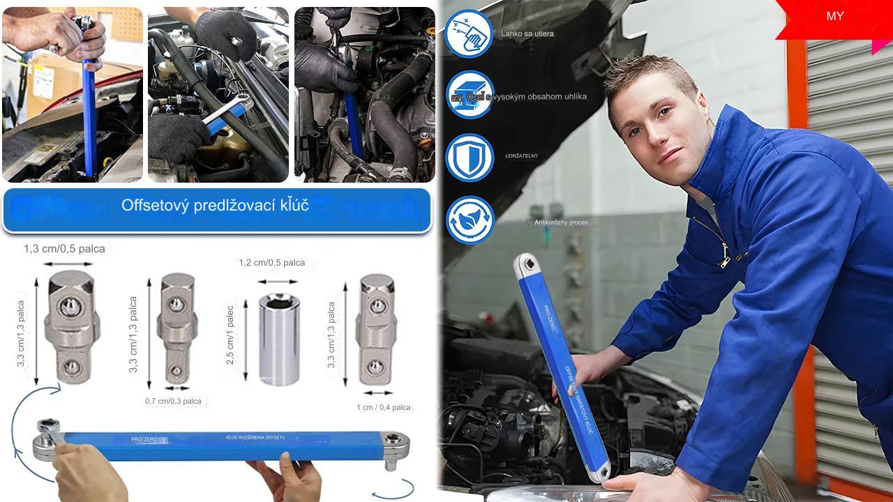 【🛠️🛠️Set de 5 piese】Cheie telescopică cu clichet multifuncțională, combinație practică de scule