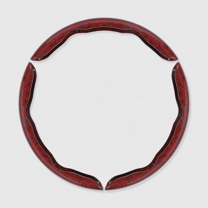 🚗【1 set od 3 komada】👍👍Protuklizna drvena navlaka za volan automobila