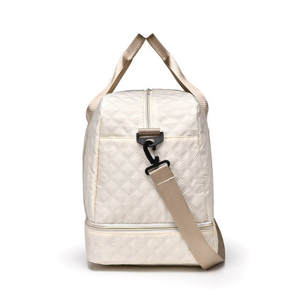 🔥Elegantní cestovní taška s velkou kapacitou a oddělenými přihrádkami pro mokré a suché věci, vhodná na jógu a fitness