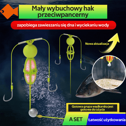 🔥【Płatność przy odbiorze】Klatka na przynętę z podwójnym haczykiem, specjalizująca się w łowieniu dużych ryb