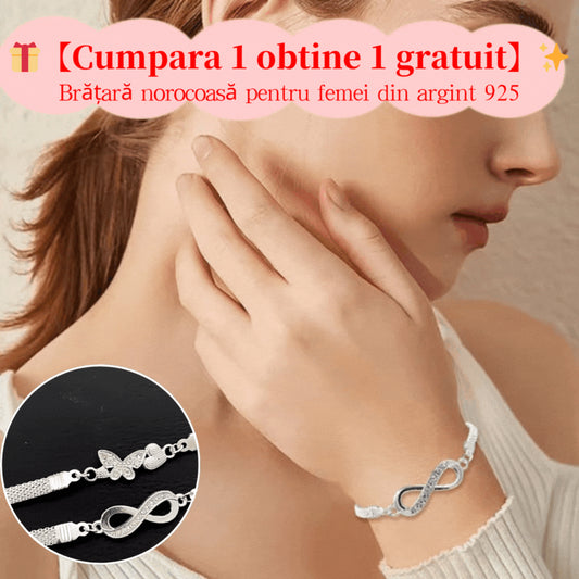 ✨🎁【Kup 1, a 1 dostaniesz gratis】✨✨Bransoletka na szczęście ze srebra próby 925 dla kobiet