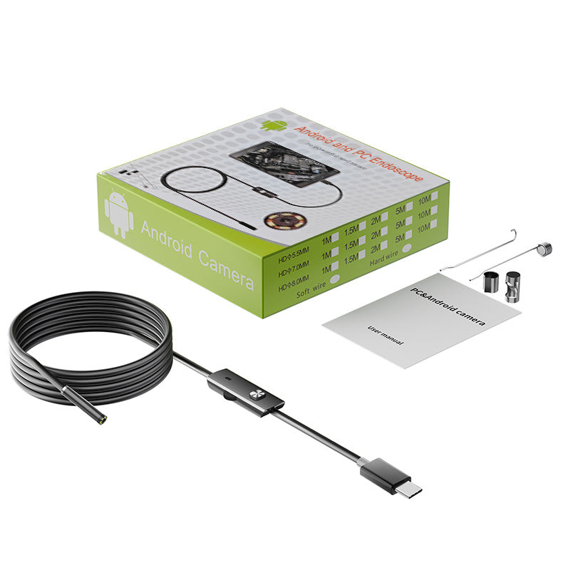 【Плащане при доставка】📱🏆 Нов 7 мм индустриален ендоскоп с директна Type-C връзка за камера за Android телефони (водоустойчив ендоскоп)