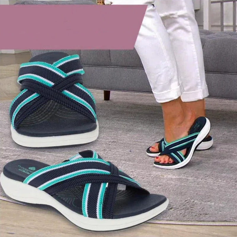 【35-43】🍃👡Damskie letnie duże sandały ortopedyczne na platformie🎁