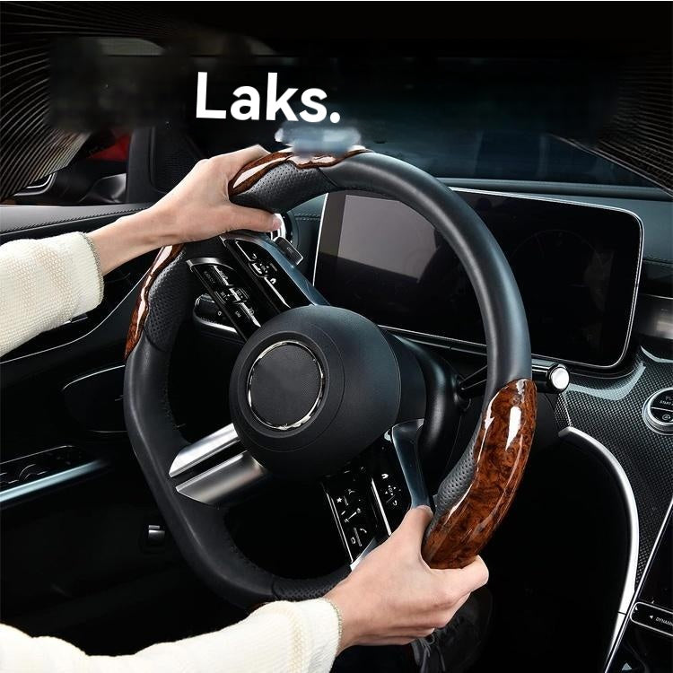 🚗【1 set od 3 komada】👍👍Protuklizna drvena navlaka za volan automobila