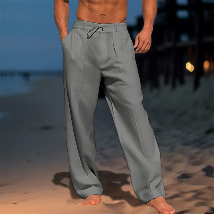 🏖️👖【 50% POPUSTA 】【S–3XL】😍 Muške lanene ležerne hlače velikih veličina, udobne i prozračne, savršene za svaki dan i odmor 