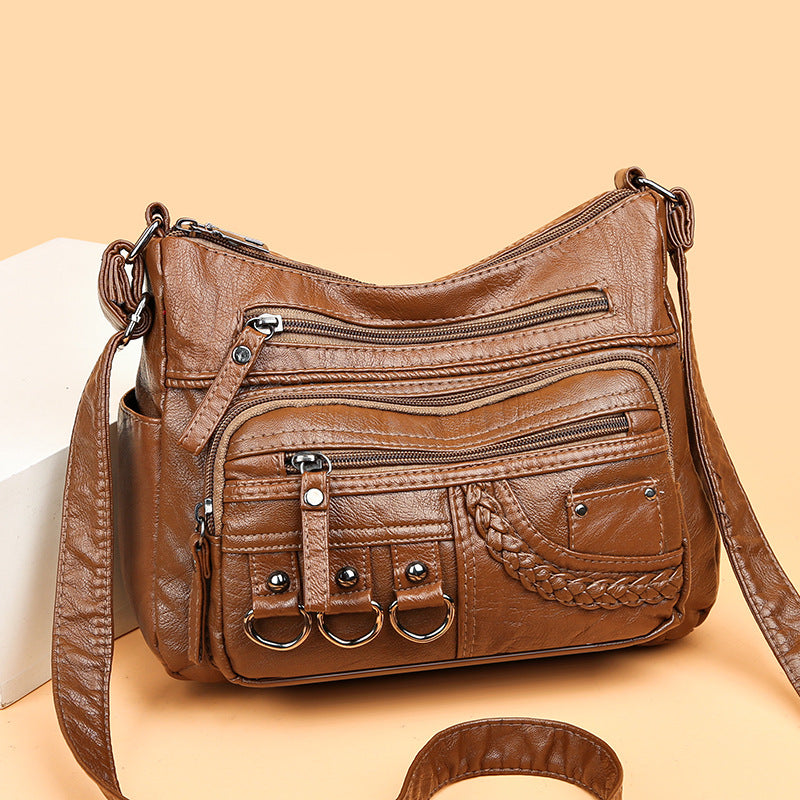💥【50% zniżka na czas ograniczony】👜2025 nowa torba na ramię / crossbody z miękkiej skóry o dużej pojemności