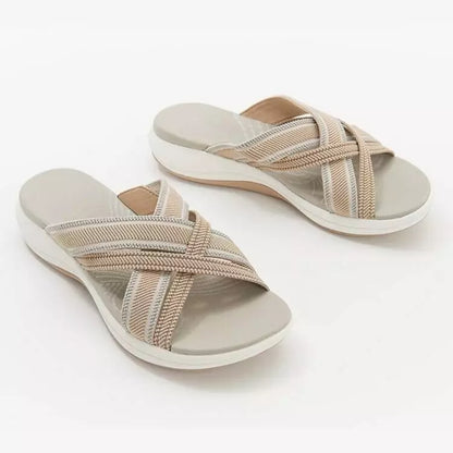 【35-43】🍃👡Damskie letnie duże sandały ortopedyczne na platformie🎁