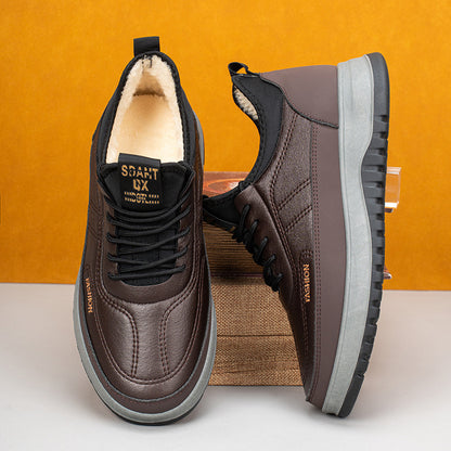 ⛄【Zimowa zniżka 50%🔥】 2025 Męskie zimowe buty sportowe, skóra naturalna, wodoodporne, miękka podeszwa i aksamit, nowe