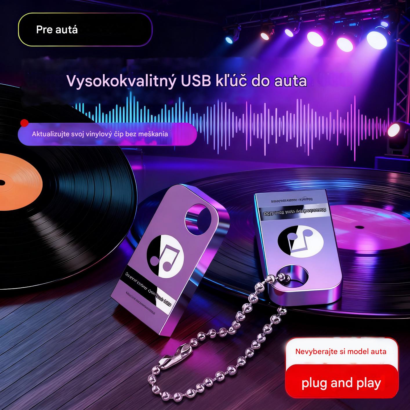 Platba pri doručení 🚗🎵🎵[Music USB flash disk] obsahuje 8 000 skladieb, 600 MV a 6D zvukové efekty