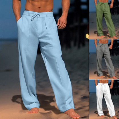 🏖️👖【 50% POPUSTA 】【S–3XL】😍 Muške lanene ležerne hlače velikih veličina, udobne i prozračne, savršene za svaki dan i odmor 