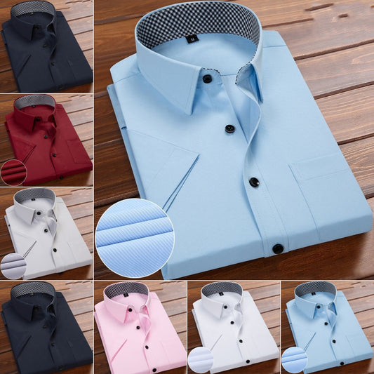 🎉 Reducere mare 【M-5XL】👔 Tricouri casual cu mânecă scurtă pentru bărbați, ușoare și respirabile, stil nou și confortabil