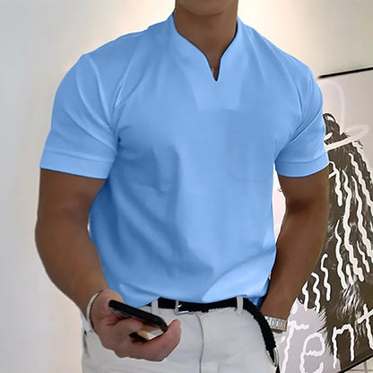 👔【S-5XL】2025 Letnia męska koszula z krótkim rękawem, bawełniana i rozciągliwa👕