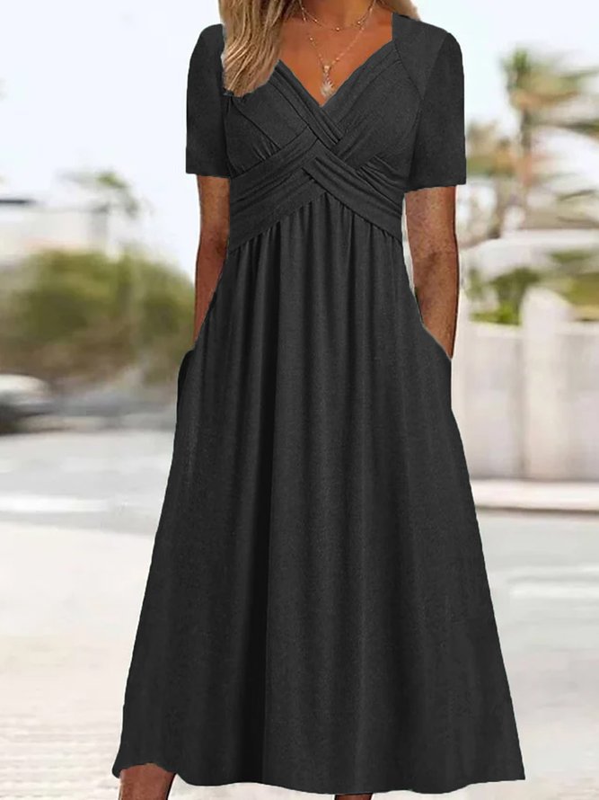 👍👍【Letni Karnawał】✨✨【S-5XL】👗👗Nowa bawełniana sukienka midi na co dzień-