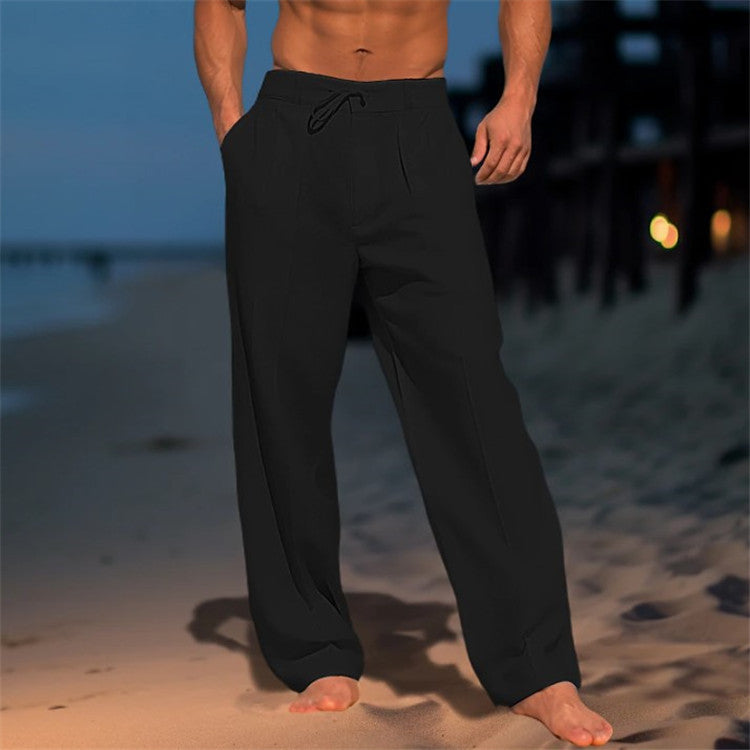 🏖️👖【 50% POPUSTA 】【S–3XL】😍 Muške lanene ležerne hlače velikih veličina, udobne i prozračne, savršene za svaki dan i odmor 
