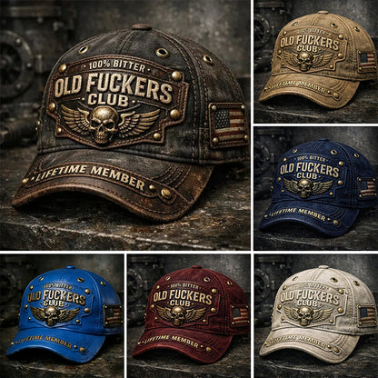 【50%OFF】🔥 Czapka baseballowa Old Fuckers Club Vintage