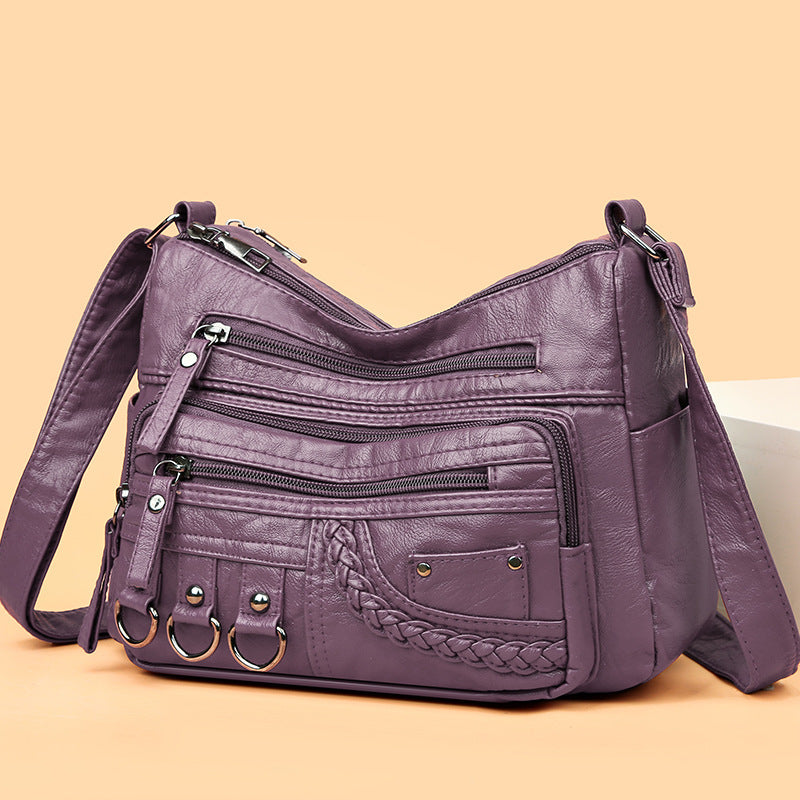 💥【50% zniżka na czas ograniczony】👜2025 nowa torba na ramię / crossbody z miękkiej skóry o dużej pojemności