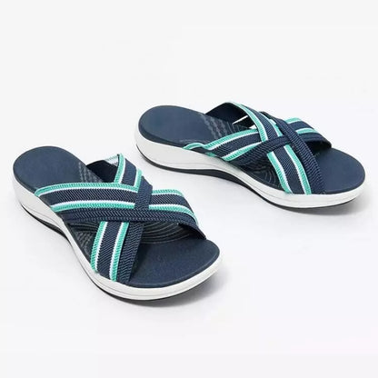 【35-43】🍃👡Damskie letnie duże sandały ortopedyczne na platformie🎁