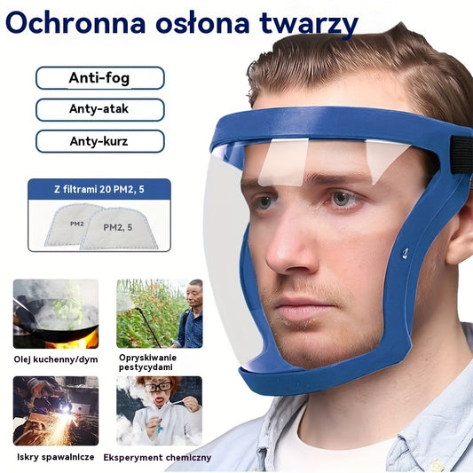 🥽【Kup 1, drugi gratis】💥Przezroczysta osłona ochronna HD, wygodne gogle ochronne, oddychające i odporne na parowanie