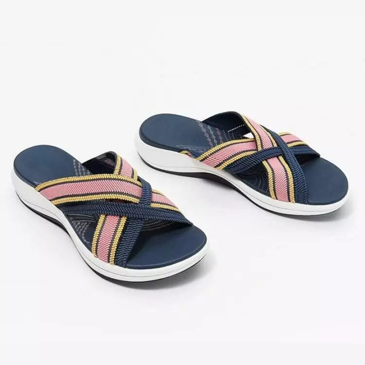 【35-43】🍃👡Damskie letnie duże sandały ortopedyczne na platformie🎁
