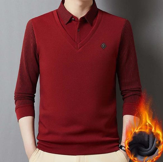 🔥【Отстъпка 50%】Мъжки комплект от кашмир – Топъл и елегантен（M–4XL）