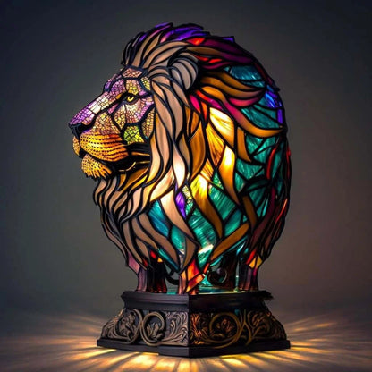 💥Posledná špeciálna ponuka, zľava 50 % - Retro ekologická živicová stolová lampa série Animal