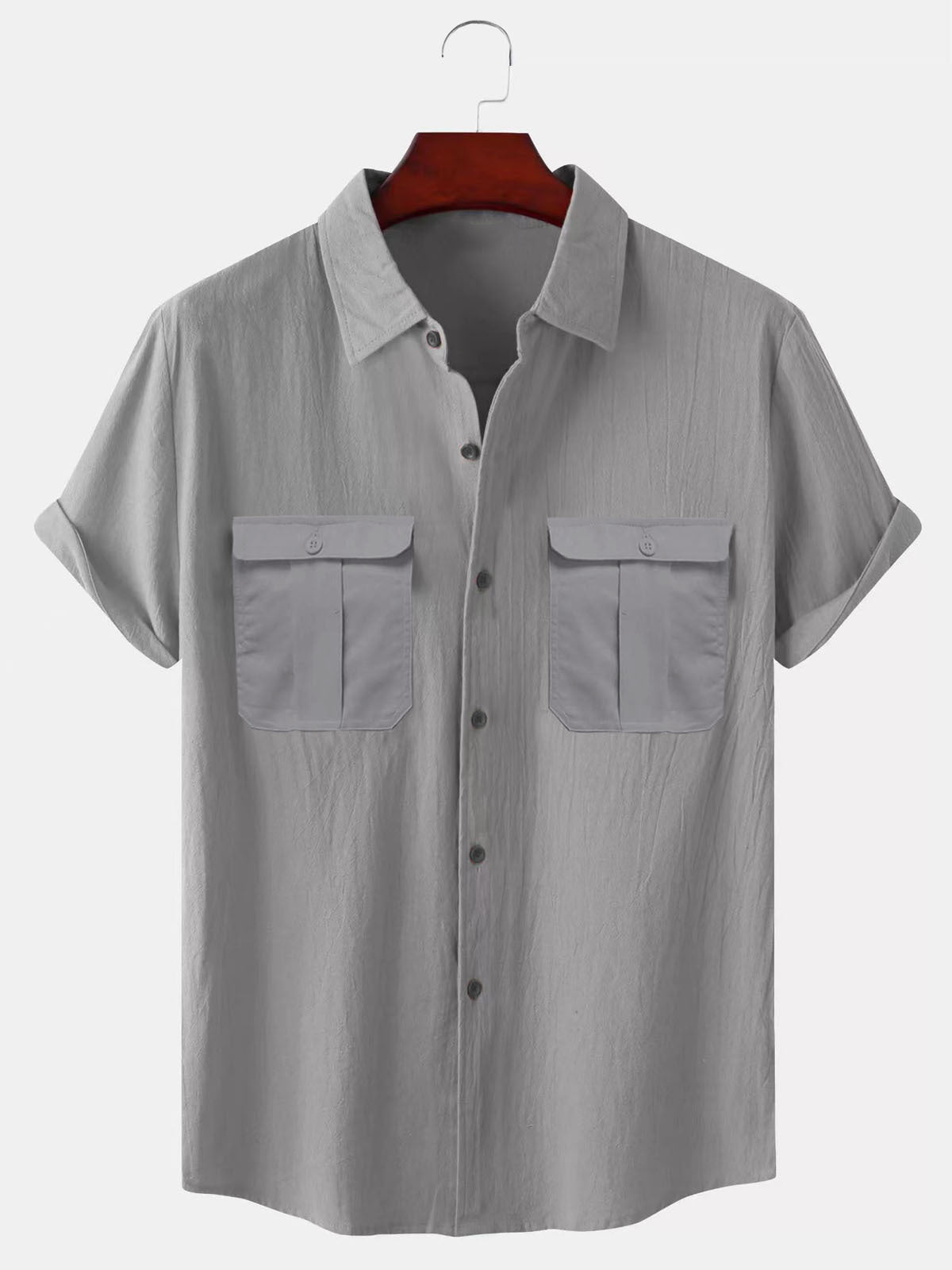 【🔥Wyprzedaż letnia🔥】✨🎉【M-5XL】2025 Nowa letnia męska prosta swobodna koszula lniana