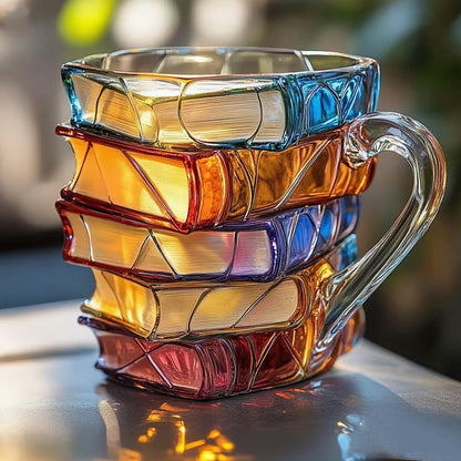 ✨【Ofertă limitată】📚Cană de cafea în formă de carte pictată 3D