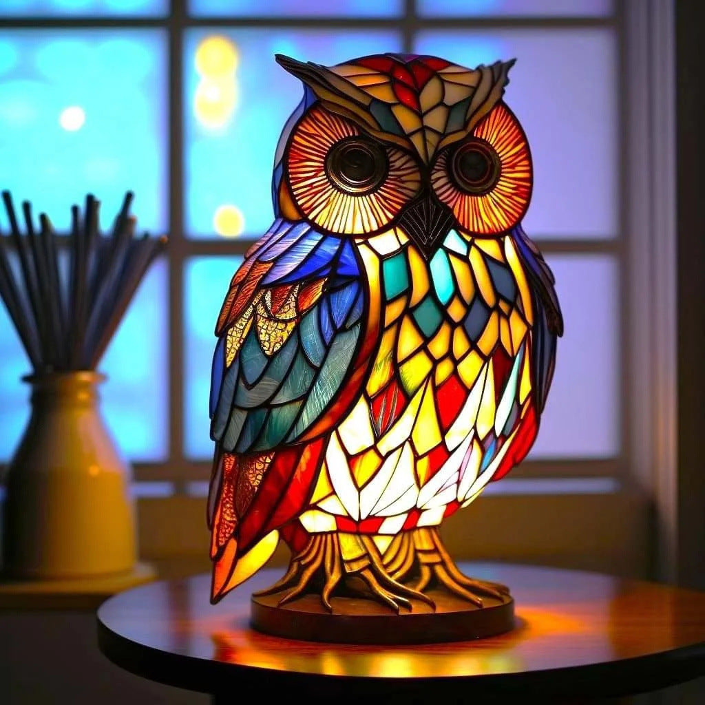 💥Posledná špeciálna ponuka, zľava 50 % - Retro ekologická živicová stolová lampa série Animal