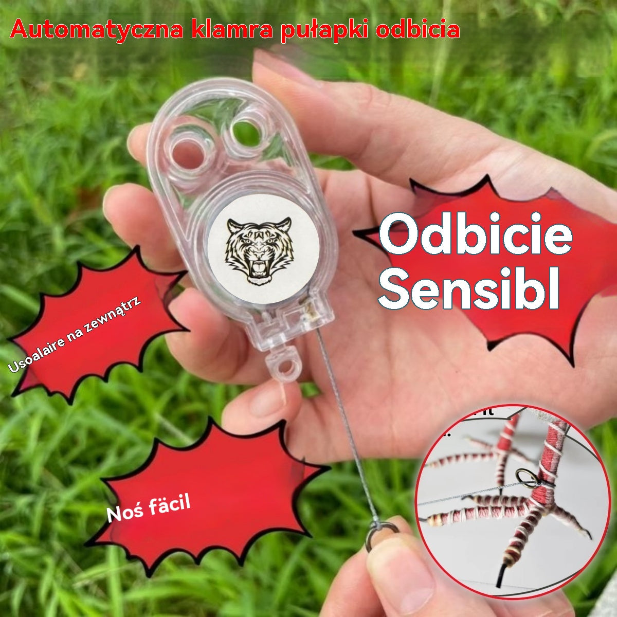🐓🐦🔥【Płatność przy odbiorze】Pułapka sprężynowa do użytku na zewnątrz, samoblokująca pułapka o wysokiej czułości