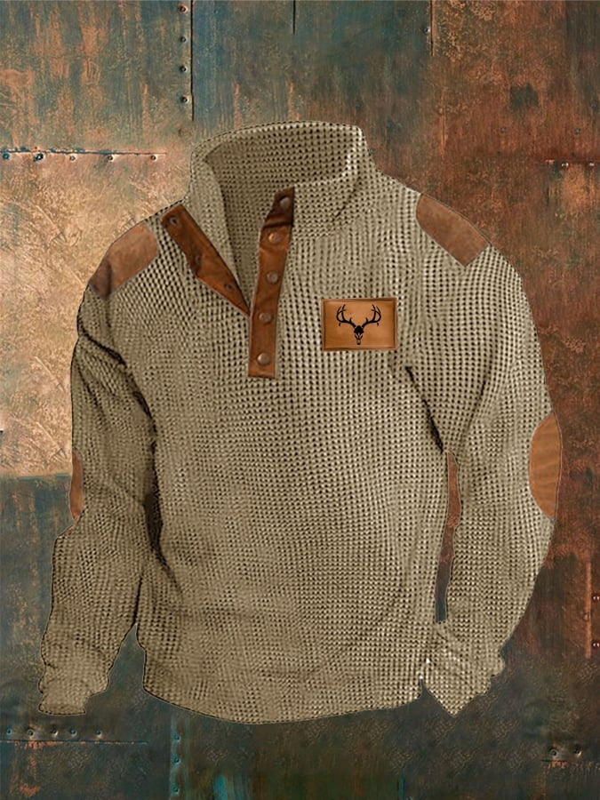 🔥【S-5XL】 Podzimní a zimní pánský ležérní stojací límeček s dlouhými rukávy, měkké a pohodlné, teplé a větruodolné