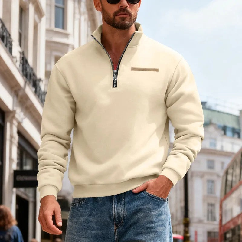 👕【50 % zľava】Pánska mikina 2026, moderná, s dlhým rukávom, ležérna a teplá (S–3XL)